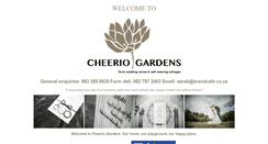 Desktop Screenshot of cheeriogardens.co.za