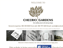 Tablet Screenshot of cheeriogardens.co.za